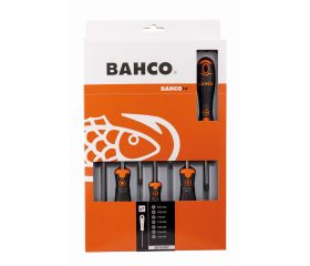 Juego de destornilladores Pozidriv/TORX® BahcoFit con agarre de goma - 7 unidades | B219.007